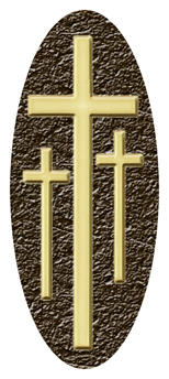 338 D516 517 BZ GL 3 Crosss Bronze Gold